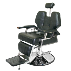 Кресло клиента Samson Barber-Shop на гидравлическом подъемнике ЧЁРНЫЙ